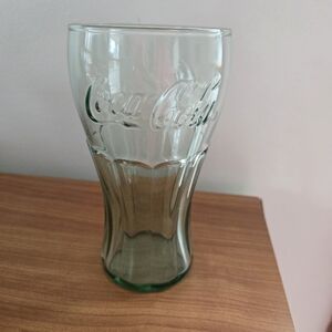 Coke Glass Genuine Coca-Cola Green Large 6" Tall Glass Cup Vintage Style…
